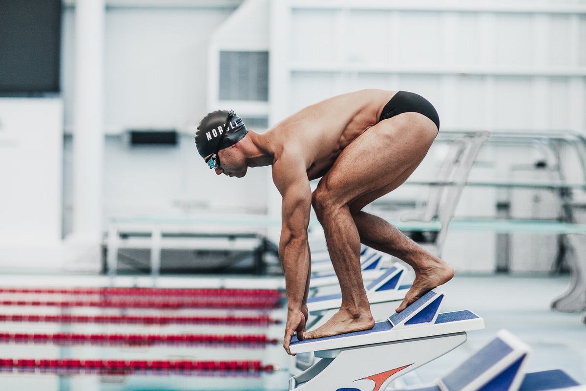 Nobull Men's Swim Black | Australia (LH1643)